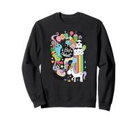 Funny Doodle Art Graphic Colorful Cartoon Sweatshirt