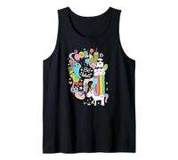 Funny Doodle Art Graphic Colorful Cartoon Tank Top