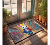 Funny Door Mats For Outside Entry Streetwear Bunny: Urban Style In Colors Doormat Cool Rugs Home Sweet Home Door Mat(40X60CM)