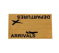 Funny Doormat 40x60cm, "Arrivals & Departures" Carpet for New Home - 1PC
