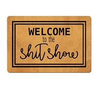 Funny Doormat for Indoor Outdoor - Welcome To The Shitshow Funny Doormat Funny Front Door Mat Welcome Mat Bath Mat Entrance Floor Mat Non Slip Mats Indoor Outdoor Rug 23.6 In(L) by 15.7 In(W)