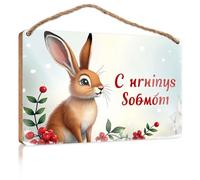 Funny Doorsign Merry Christmas from Greece! Summer Decor Kitchen Signs Wall Decor(20X30CM)