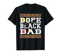 Funny Dope Black Dad Black Father Pride Afro African Fathers T-Shirt