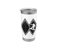 Funny Double Black Diamonds Ski Snowboard Stainless Steel Insulated Tumbler