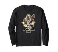 Funny Dove is in The Air Hunting Camo Pun Humor Camouflage Long Sleeve T-Shirt