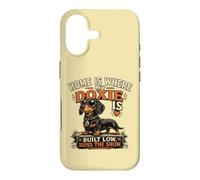 Funny Doxie Dog Built Low Runs the Show Dachshund Tee Case for iPhone 17