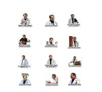 Funny Dr. Nowzaradan Fridge Magnets,12 PCS Motivational Diet Helper, Inspirational Weight Loss Magnets with Humorous Doctor Sayings, Cute Cool Meme Refrigerator Stickers Decor 524