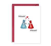 Funny Dr Who Birthday/Anniversary Card - Infatuate! Cute Dalek Birthday card for him/her Doctor Who wedding anniversary for boyfriend husband
