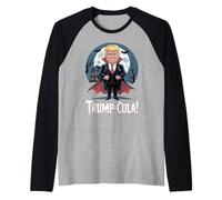 Funny Dracula Vampire Costume Parody Halloween Humor Raglan Baseball Tee