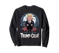 Funny Dracula Vampire Costume Parody Halloween Humor Sweatshirt