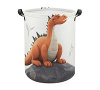 Funny Dragon Laundry Basket with Handles, Laundry Hamper with Internal Support, Foldable Waterproof Clothes Hamper 44x35cm for Bedroom, Bathroom, Laundry Room, Living Room