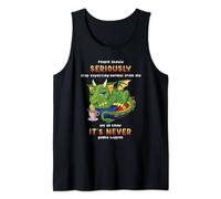 Funny Dragon Lover Gift Shirt Stop Expecting Normal From Me Tank Top