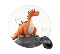 Funny Dragon Round Mouse Pad Funny Mousepad with Non-Slip Rubber Base 7.8 Inch Waterproof Office Mouse Pad Premium Textured for Laptop Computer