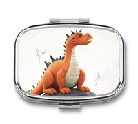 Funny Dragon Travel Pill Organizer A Daily Pill Box for Supplements 2 Compartment Pill Case Convenient for Carrying and Storing Medicines Box