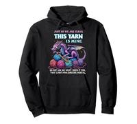 Funny Dragon Yarn Hoarder Crochet & Knitting Lover Pullover Hoodie