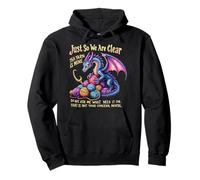 Funny Dragon Yarn Hoarder Knitting & Crochet Lover Pullover Hoodie