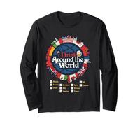 Funny Drinking Around The World Drink Long Sleeve T-Shirt