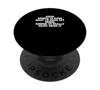 Funny Drinking Joke Sober Enough To Know What I’m Doing PopSockets Adhesive PopGrip