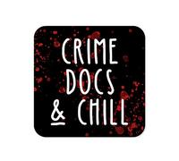 Funny Drinks Coaster | Novelty Office Mug Coasters | Childish Crime Docs Beer Mat | Sarcastic Home Accessory | Joke Silly Coffee - CC34