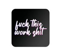 Funny Drinks Coaster | Novelty Office Mug Coasters | Childish Work Beer Mat | Sarcastic Home Accessory | Silly Prank Joke Coffee - CC60