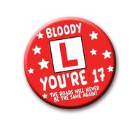 Funny Driver Badge - 76mm Bloody L Pin Badge Button Birthday Gift for New Drivers 0216