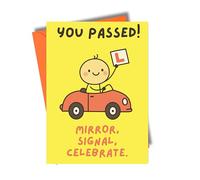Funny Driving Test Congratulations Card for Him or Her Passed Exam Celebration DRIVE11