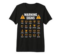 Funny Driving Warning Signs 101 Car Mechanic Gift Premium T-Shirt