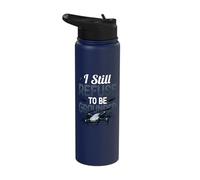 Funny Drone Pilot I Still Refuse to Be Grounded Quadcopter Stainless Steel Insulated Water Bottle