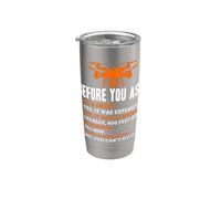 Funny Drone Pilot Questions Answered List Quadcopter Flying Stainless Steel Insulated Tumbler