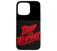 Funny Drop your Weapon Emblem Case for iPhone 15 Pro Max