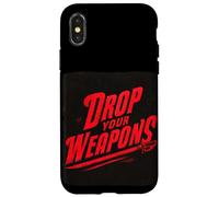 Funny Drop your Weapon Emblem Case for iPhone X/XS