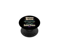 Funny Drum and Bass DJ Music Lover Inner Peace PopSockets Adhesive PopGrip