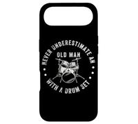 Funny Drummer Never Underestimate Old Man Drum Set Music Case for iPhone Air