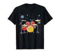 Funny Drummer Santa Christmas Gift Drum Drummer Xmas T-Shirt