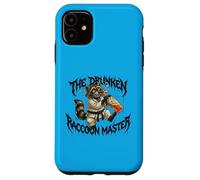 Funny Drunk Raccoon Master Karate Case for iPhone 11