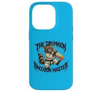 Funny Drunk Raccoon Master Karate Case for iPhone 14 Pro