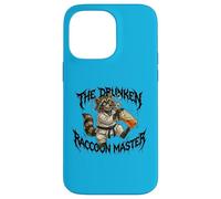 Funny Drunk Raccoon Master Karate Case for iPhone 14 Pro Max