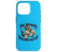 Funny Drunk Raccoon Master Karate Case for iPhone 16 Pro