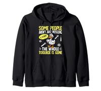 Funny Duck Aren't Missing A Screw The Whole Toolbox Is Gone Zip Hoodie