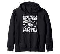 Funny Duck Aren't Missing A Screw The Whole Toolbox Is Gone Zip Hoodie