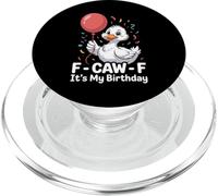 Funny Duck Birthday Humor F-Caw-F Cute Party Design PopSockets PopGrip for MagSafe