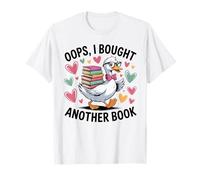 Funny Duck Book Lover Reading Bookworm Nerd Bibliophile T-Shirt