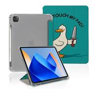 Funny Duck Case Compatible with iPad 9th 8th 7th Generation 10.9 Inch 2021/2019/2018,Funny Cover with Trifold Stand + Pencil Holder for Boys Girls,iPad Pro 11inch 2024