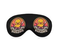 Funny Duck Choose Violence Comfortable Sleep Mask with Adjustable Strap Soft Eyeshade for Night Sleeping Flight Nap Travel