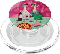 Funny Duck Dinner Animal Silly Goose Whimsical Summer PopSockets PopGrip for MagSafe