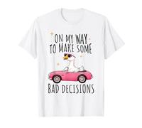 Funny Duck Driving Shirt On My Way To Make Bad Decisions Fun T-Shirt