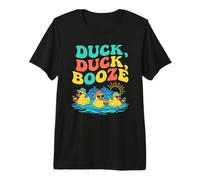 Funny Duck Duck Booze Cruise Party Men Women Adults Premium T-Shirt