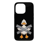Funny Duck Duct Tape Cartoon Animal Pun Case for iPhone 13 Pro