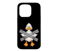 Funny Duck Duct Tape Cartoon Animal Pun Case for iPhone 15 Pro