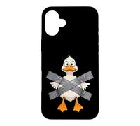Funny Duck Duct Tape Cartoon Animal Pun Case for iPhone 16 Plus